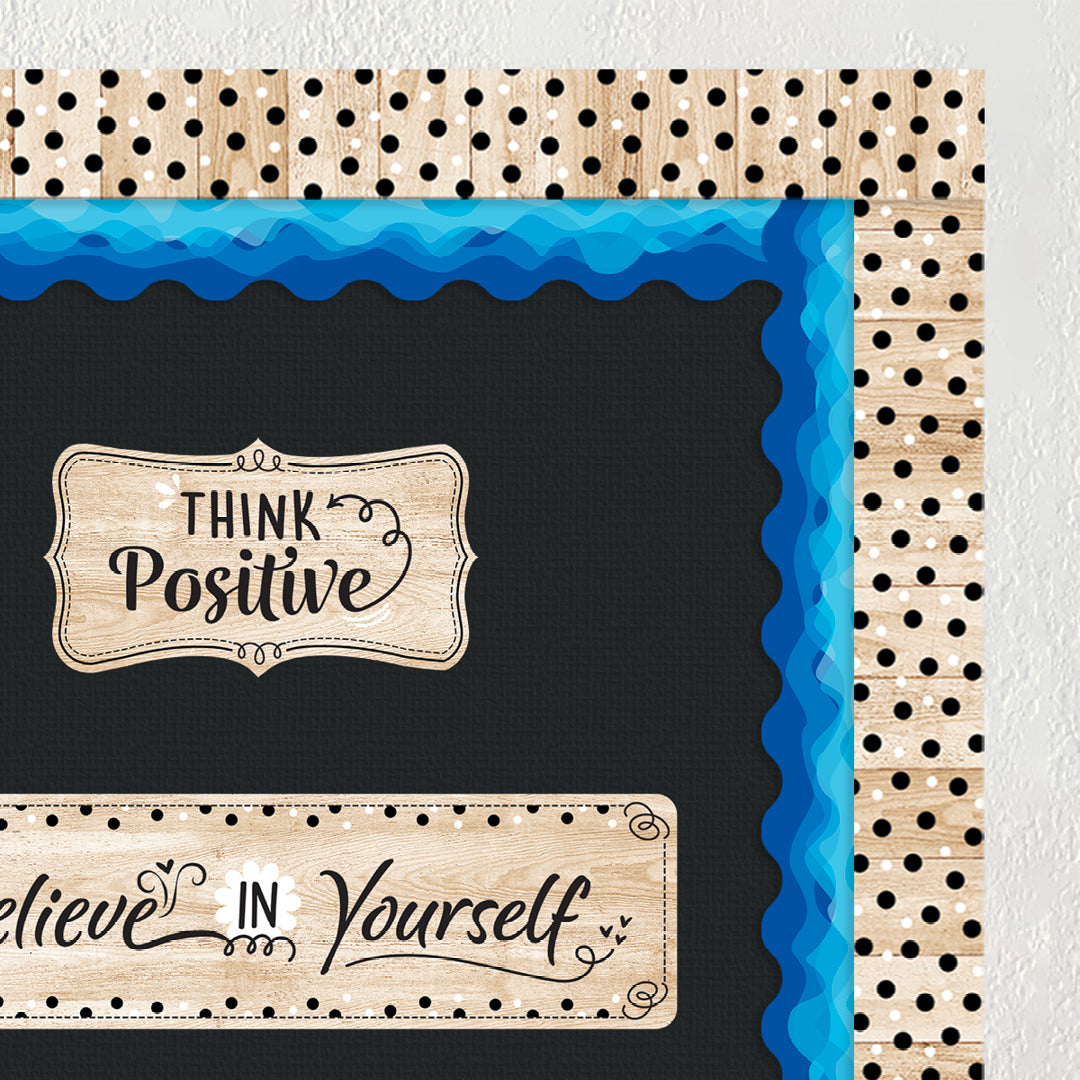 Waves Of Blue Wavy  EZ Border