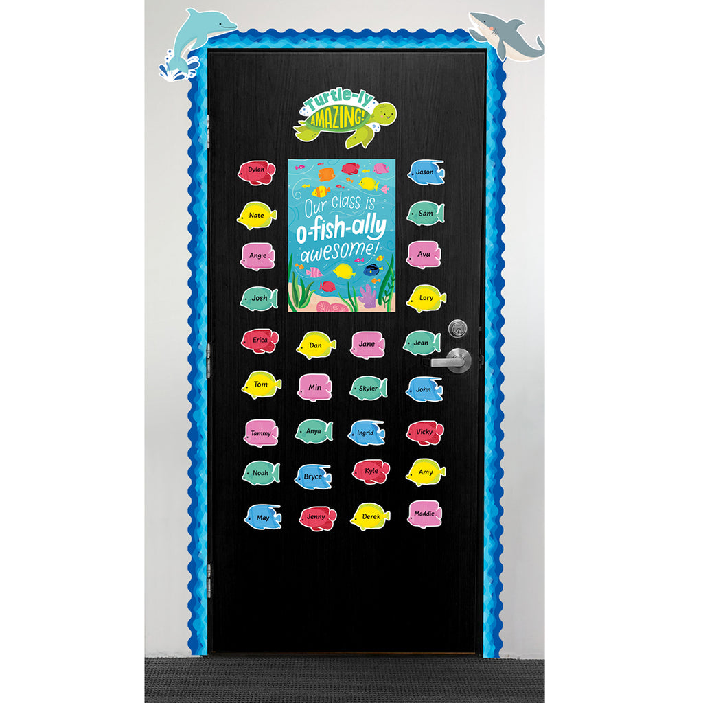 Waves Of Blue Wavy  EZ Border