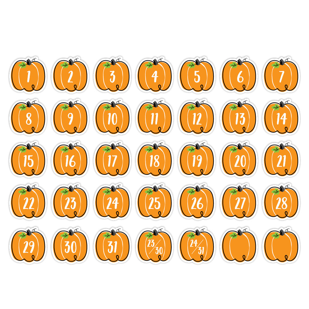 Doodle Pumpkins Calendar Days