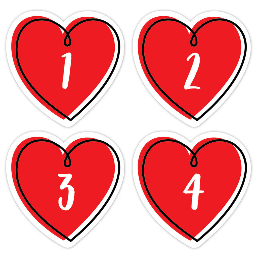 Printable Heart Calendar Numbers Printable Heart Calendar Numbers