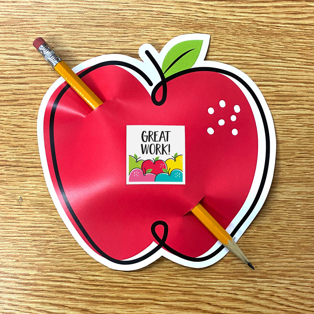Doodle Apple Red 6" Designer Cut-Outs