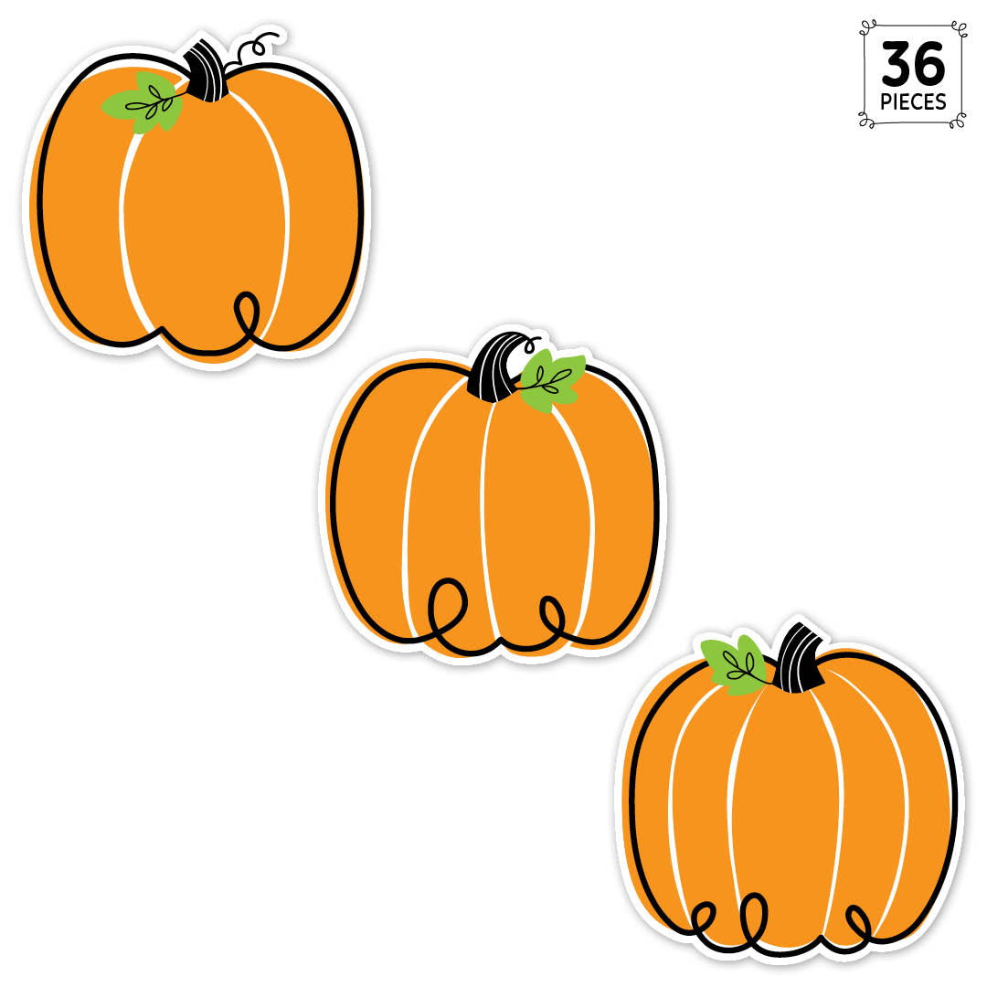 Doodle Pumpkin 6" Designer Cut-Outs