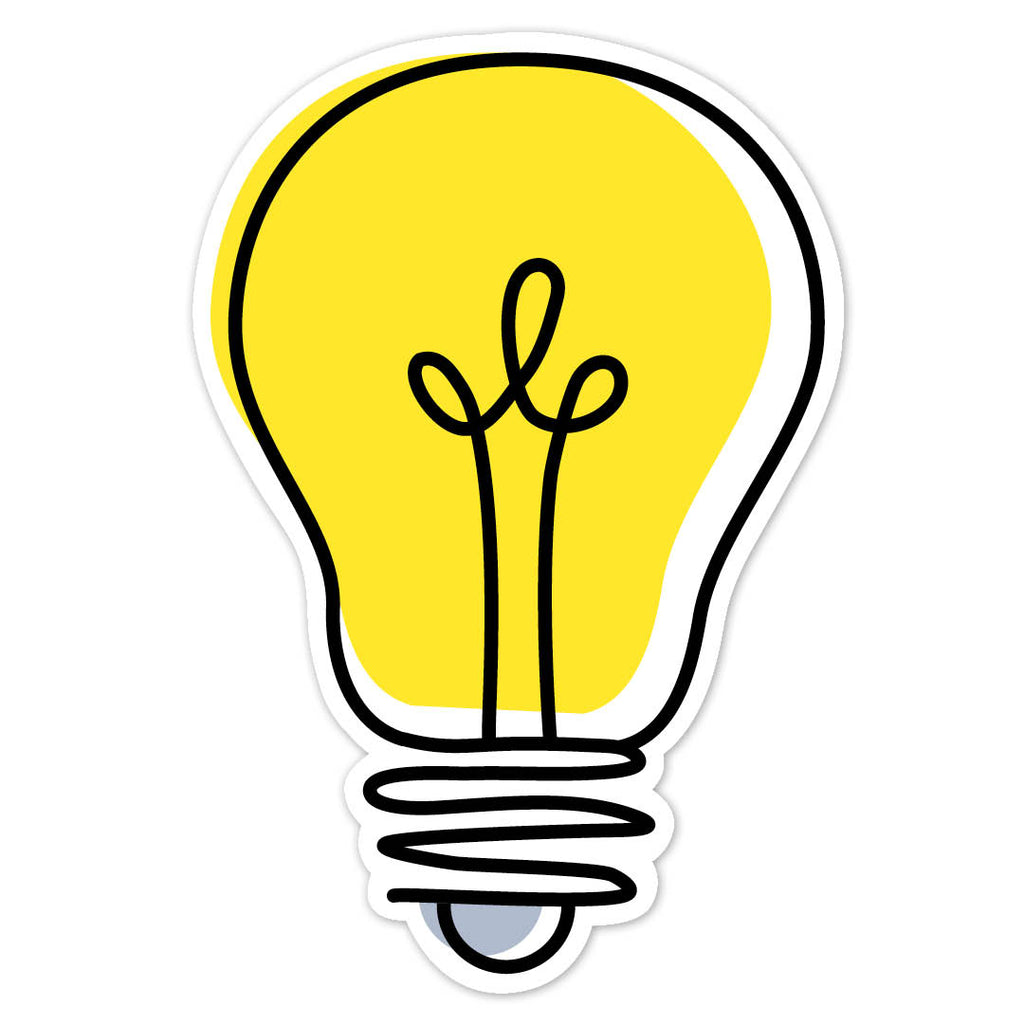 Doodle Lightbulb 6" Designer Cut-Outs