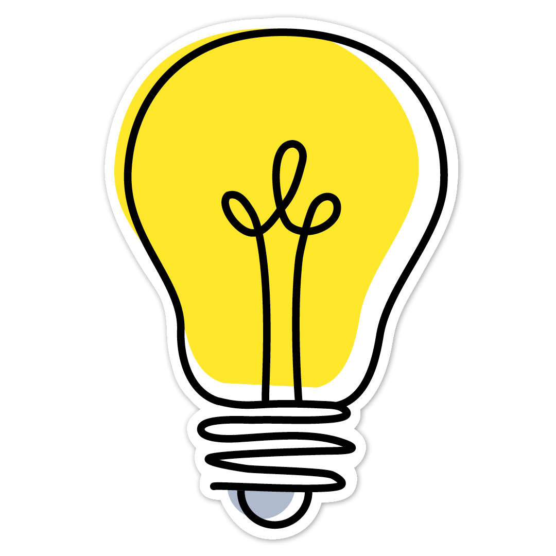 Doodle Lightbulb 6" Designer Cut-Outs