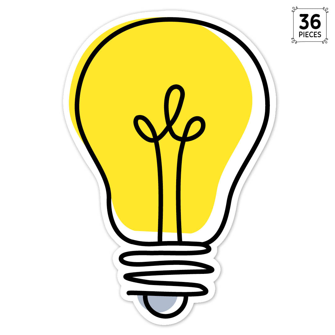 Doodle Lightbulb 6" Designer Cut-Outs