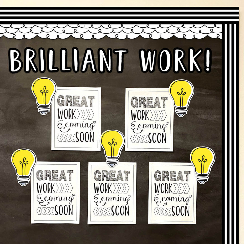 Doodle Lightbulb 6" Designer Cut-Outs
