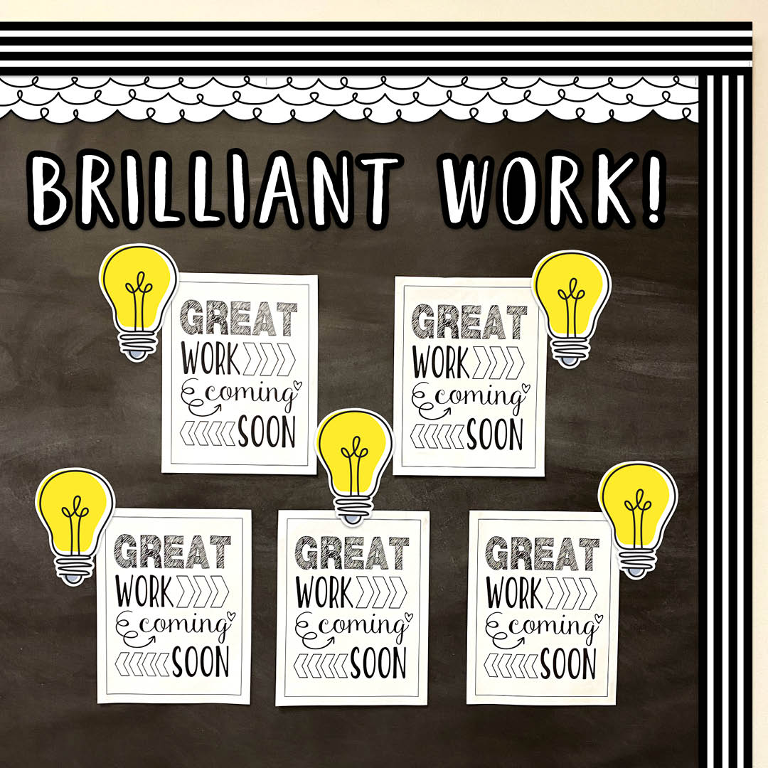 Doodle Lightbulb 6" Designer Cut-Outs