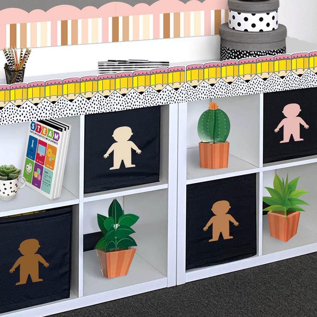 Multicultural People 6" Designer Cut-Outs