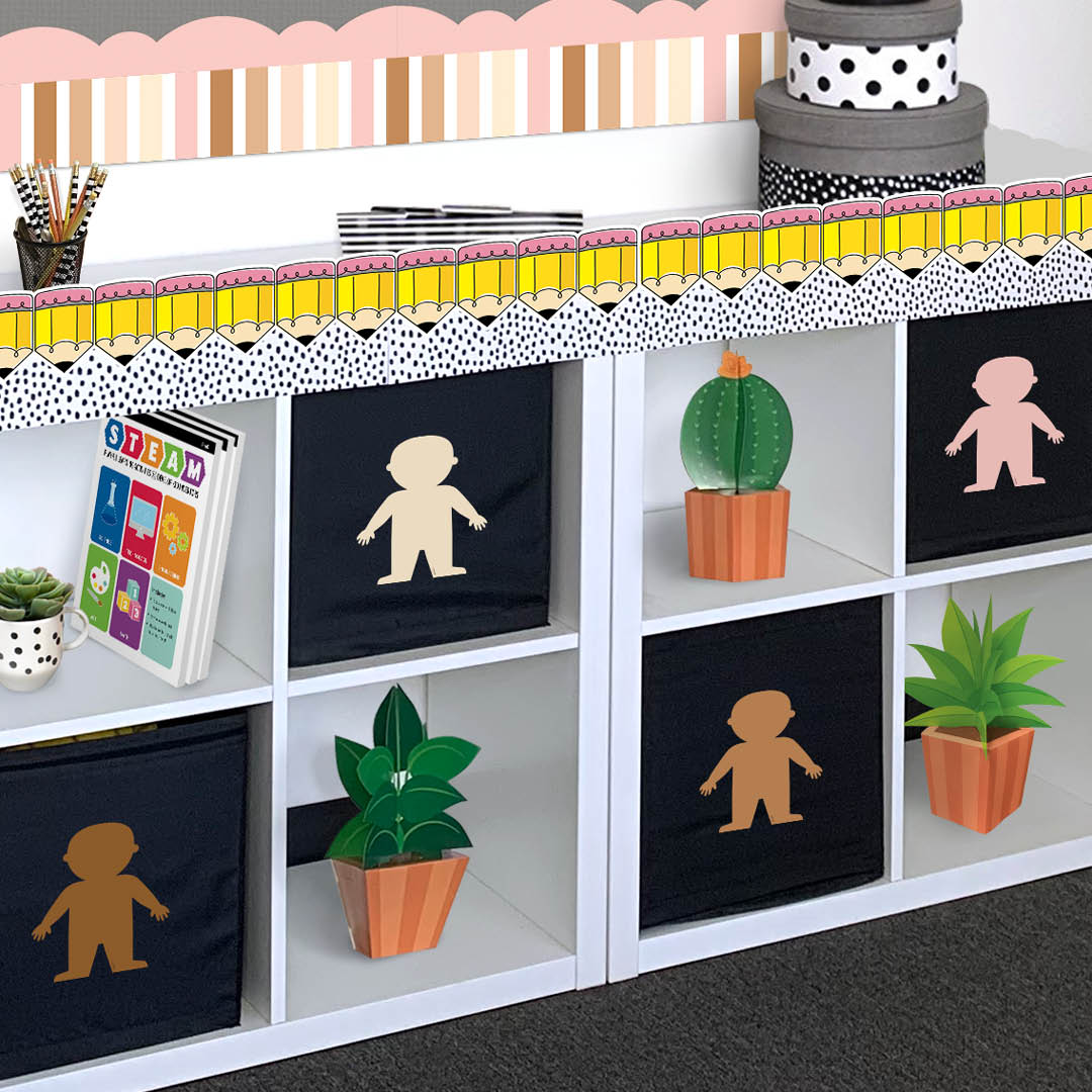 Multicultural People 6" Designer Cut-Outs