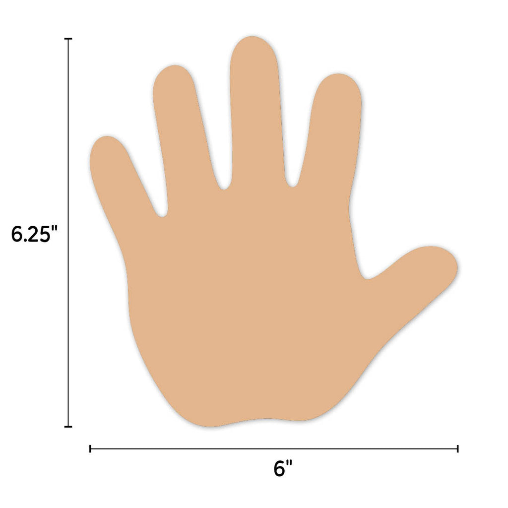 Multicultural Hands 6” Designer Cut-Outs