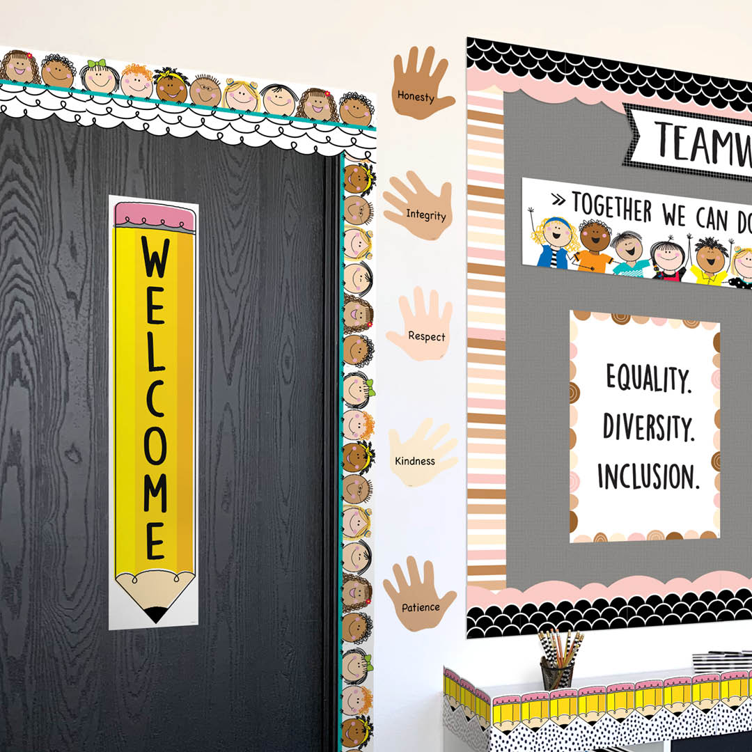 Multicultural Hands 6” Designer Cut-Outs