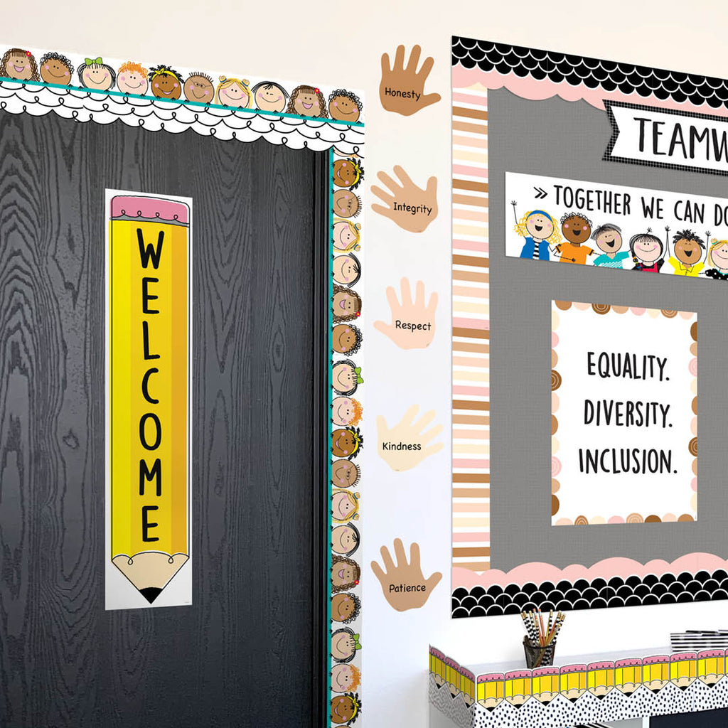 Multicultural Hands 6” Designer Cut-Outs