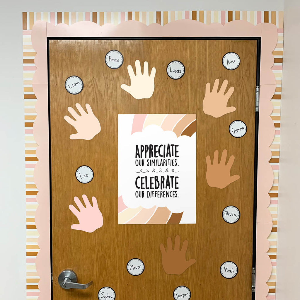 Multicultural Hands 6” Designer Cut-Outs