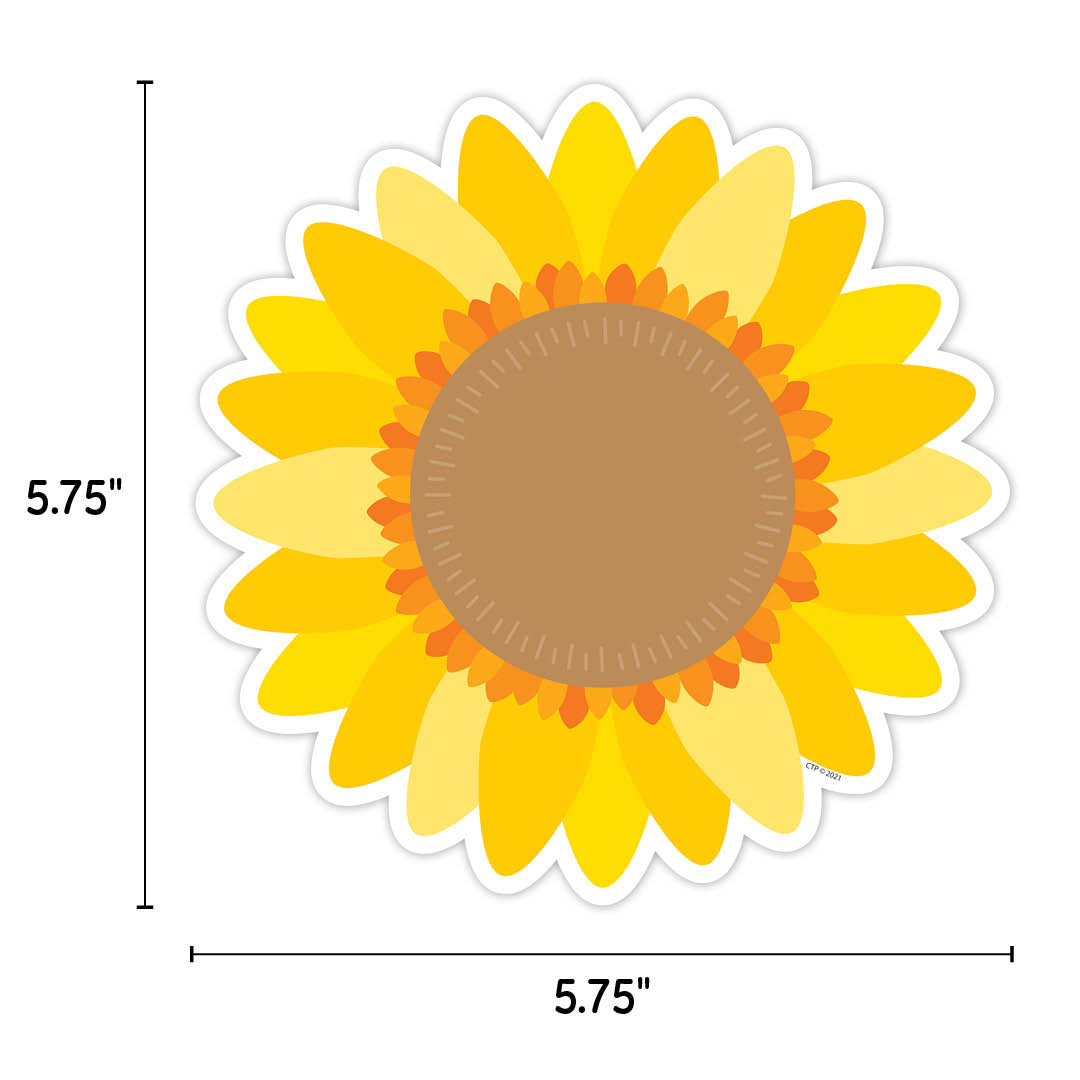 Sunflower 6" Designer Cut-Outs