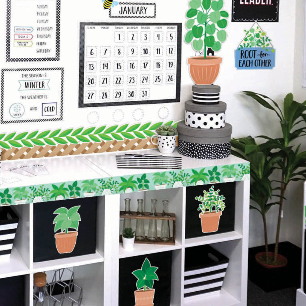 Potted Plants 6" Designer Cut-Outs