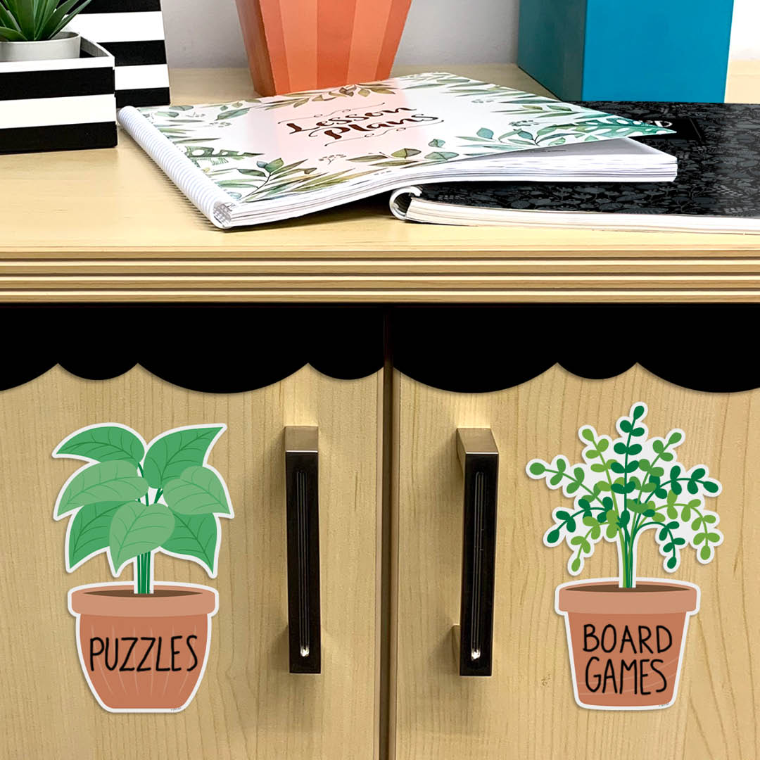 Potted Plants 6" Designer Cut-Outs
