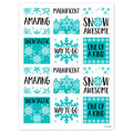Snowflakes Rewards Stickers