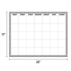 Buffalo Check Calendar Chart