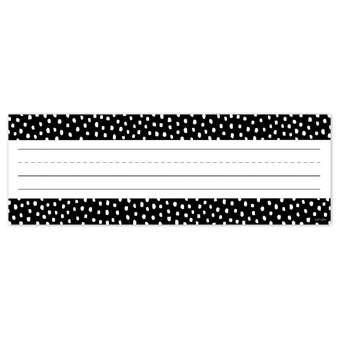 Messy Dots on Black Name Plates