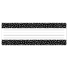 Messy Dots on Black Name Plates