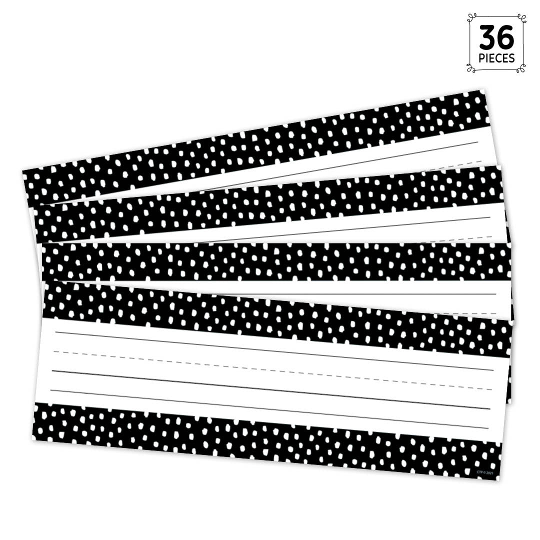 Messy Dots on Black Name Plates