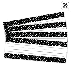 Messy Dots on Black Name Plates