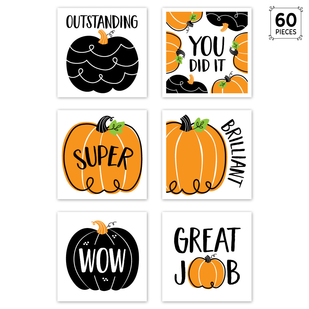 Doodle Pumpkin Rewards Stickers