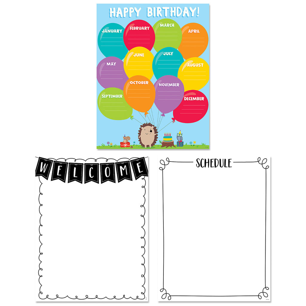 Woodland Friends 3-Chart Convenience Pack