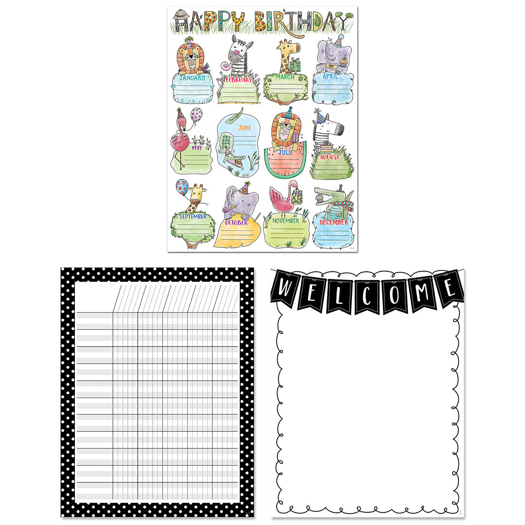 Safari Friends 3-Chart Convenience Pack