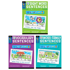 Cut and Paste Sentences 3-Book Set