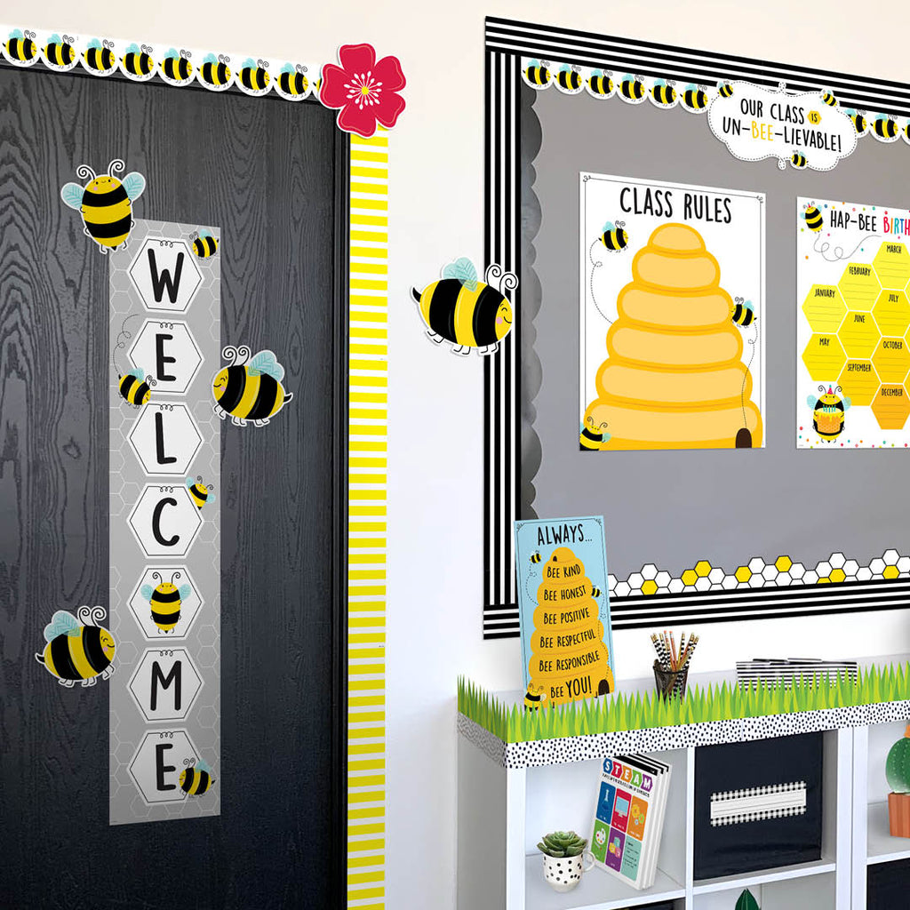Busy Bees Welcome Banner