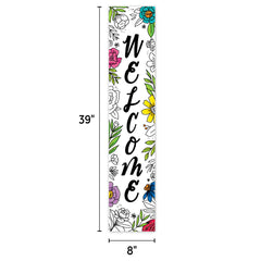 Bright Blooms Welcome Banner
