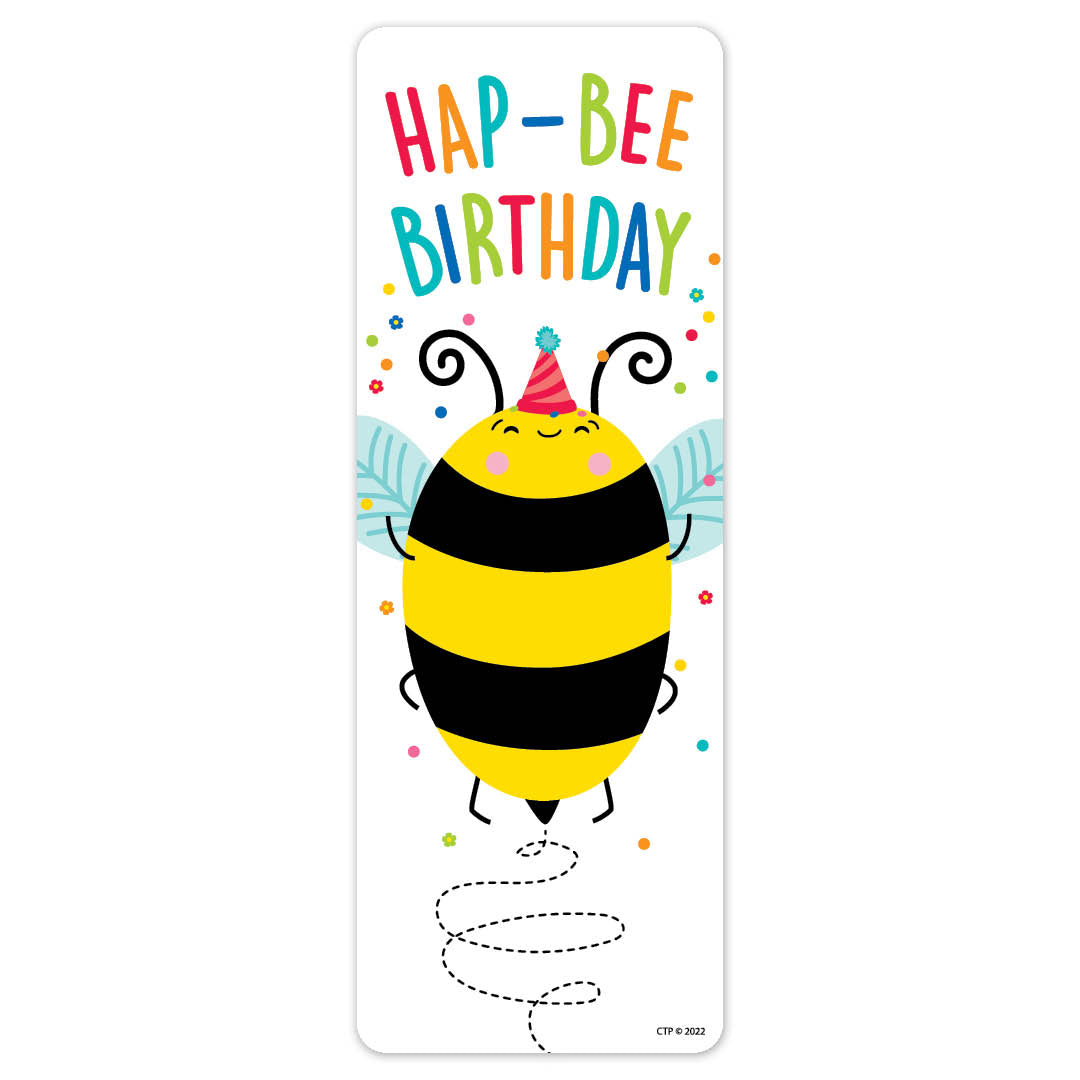 HAP-BEE Birthday Bookmark