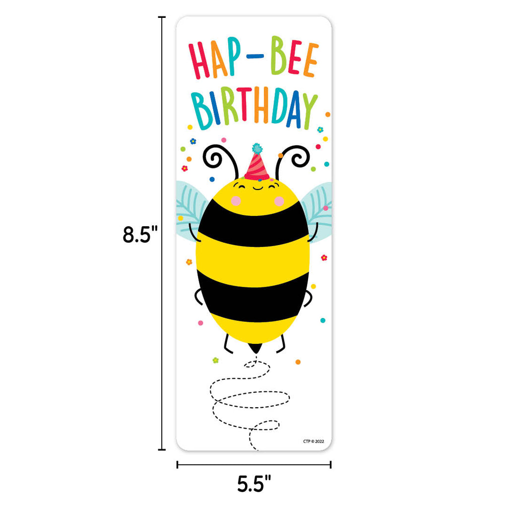 HAP-BEE Birthday Bookmark