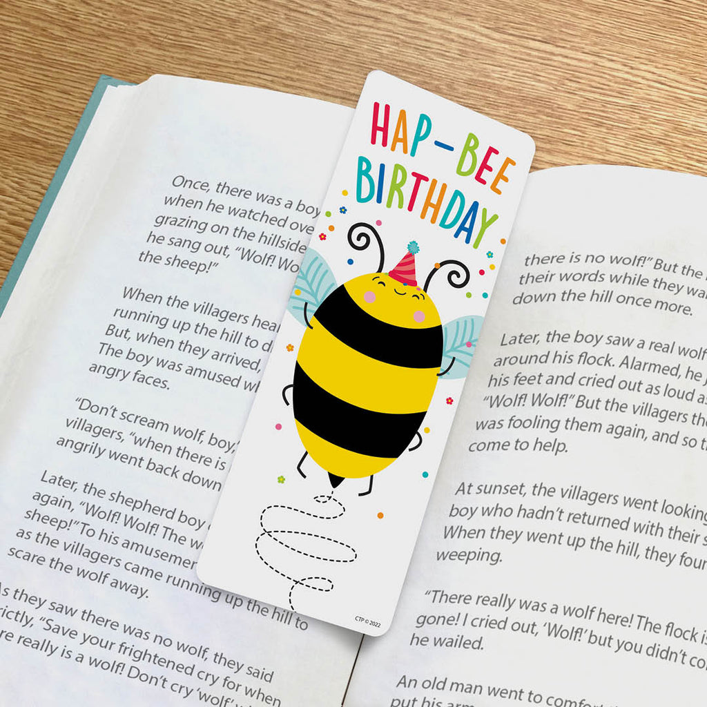HAP-BEE Birthday Bookmark