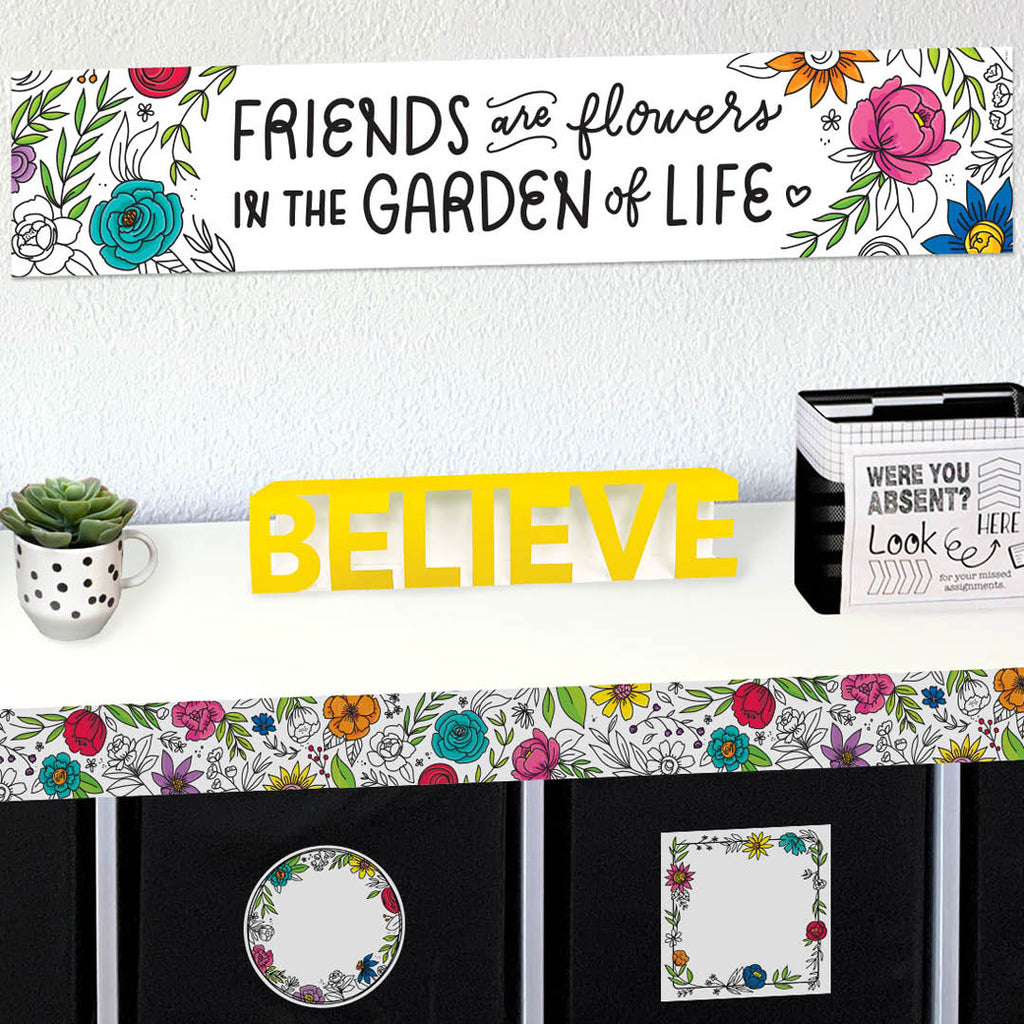 Doodly Blooms EZ Border