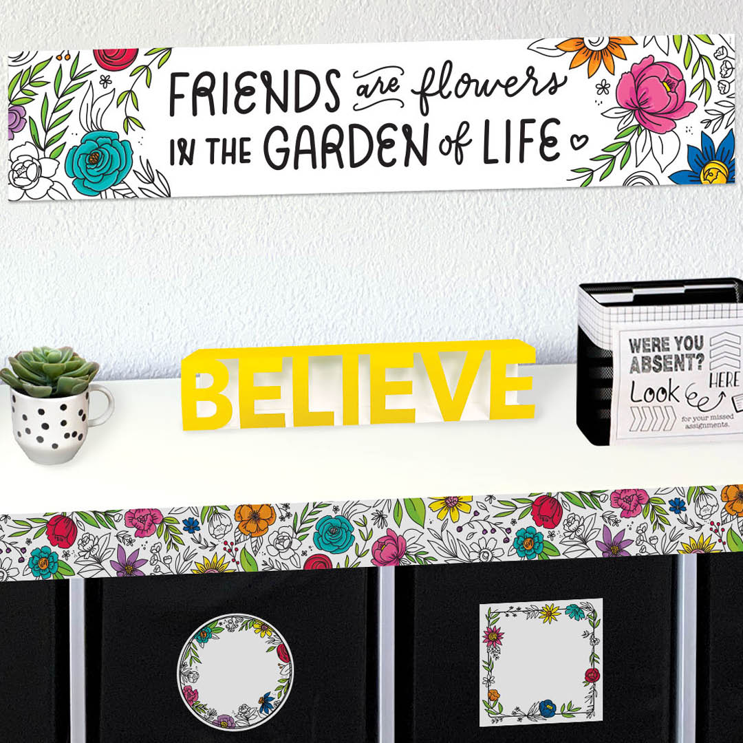 Doodly Blooms EZ Border