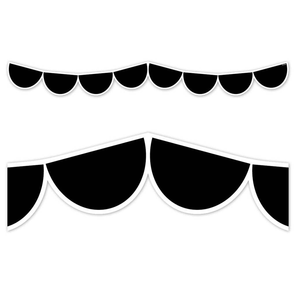 Black Half-dots EZ Borders