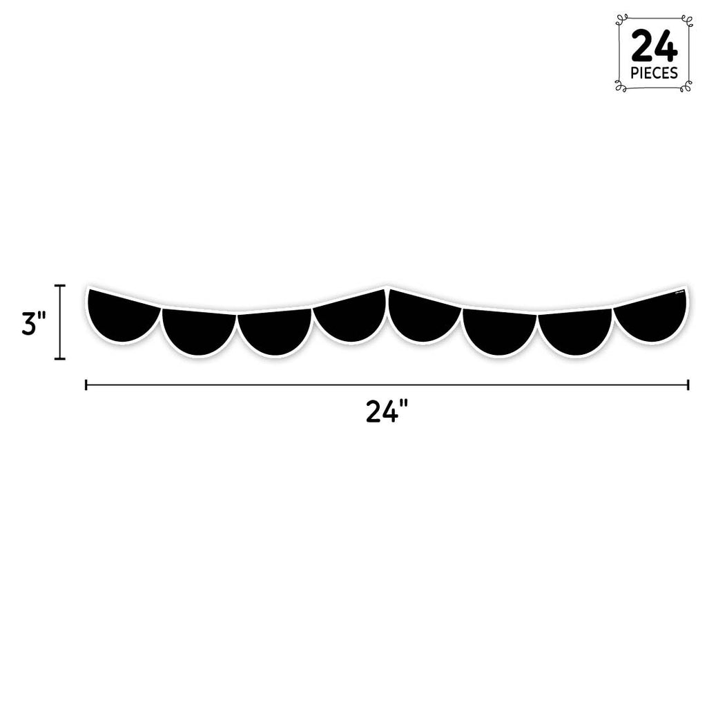 Black Half-dots EZ Borders
