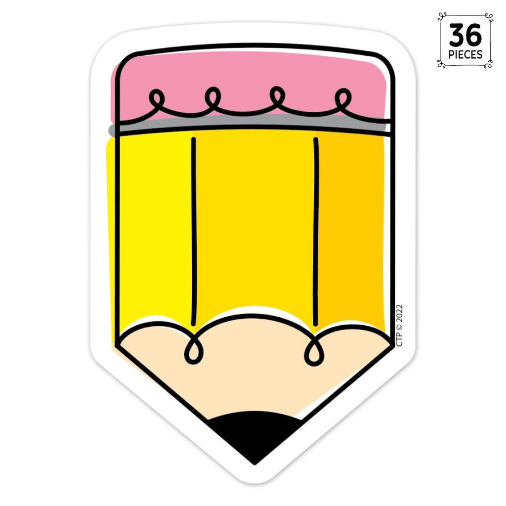 Doodle Pencil 3" Designer Cut-Outs