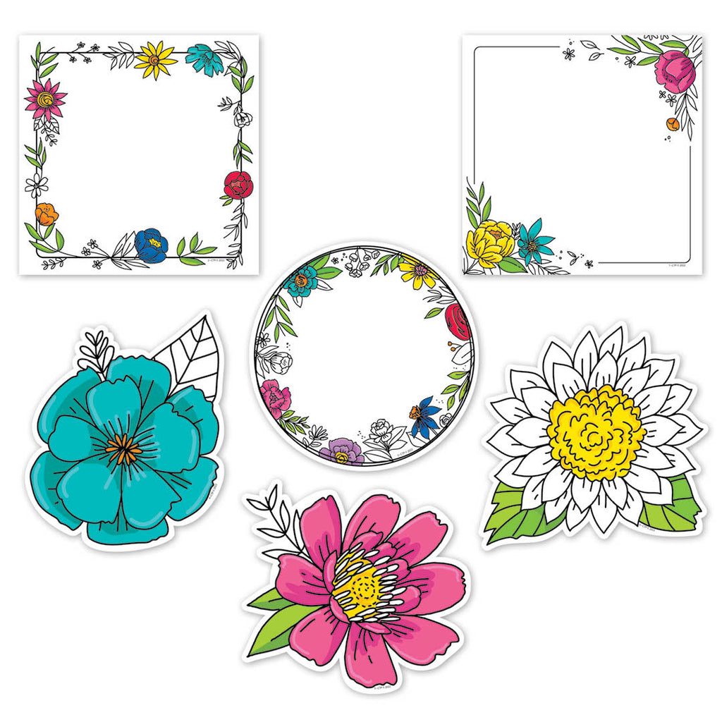 Doodly Blooms 6" Designer Cut-Outs