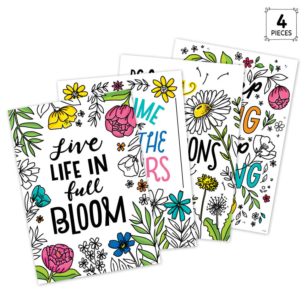 Bright Blooms Inspire U 4-Poster Convenience Pack