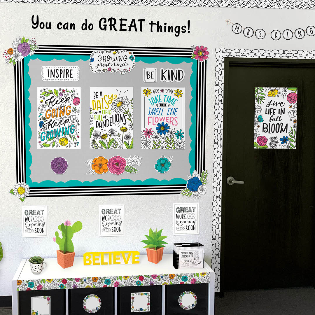 Bright Blooms Inspire U 4-Poster Convenience Pack