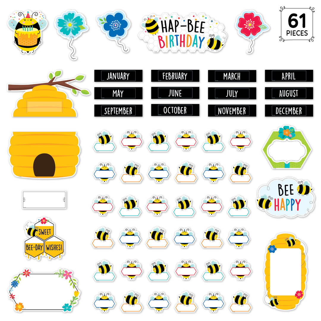 Birthday Bees Mini Bulletin Board Set