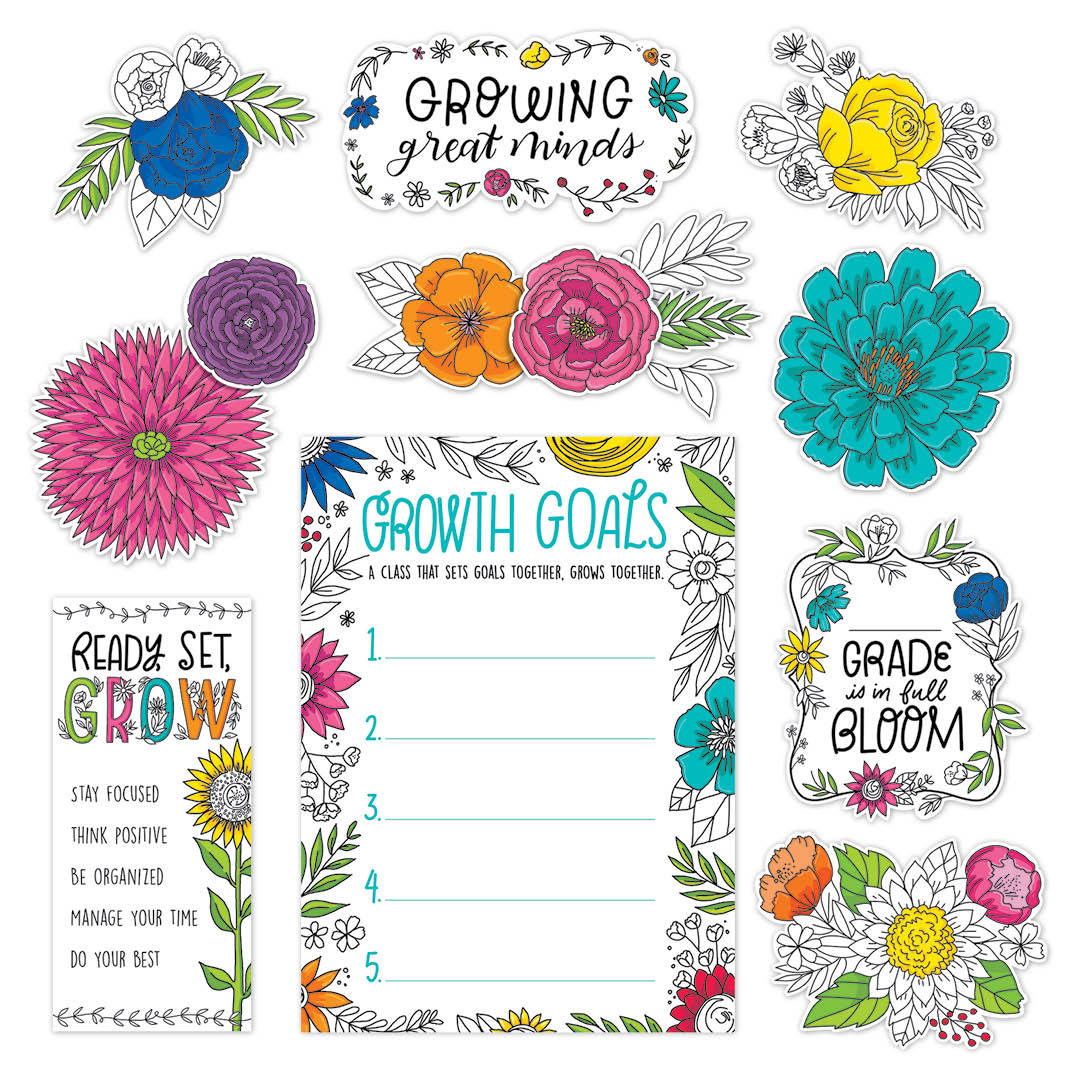 Blooming Minds Bulletin Board Set