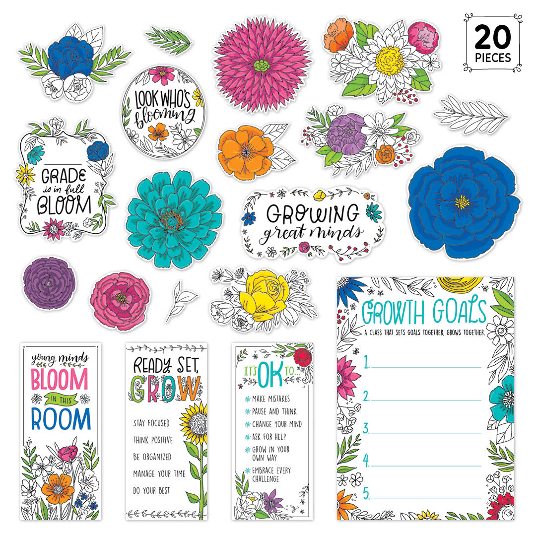 Blooming Minds Bulletin Board Set