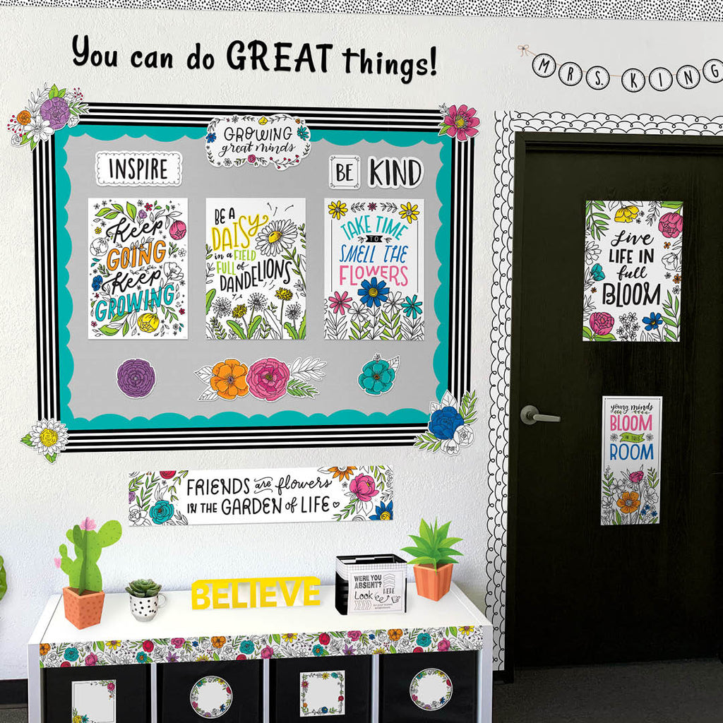 Blooming Minds Bulletin Board Set
