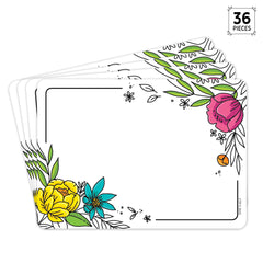 Doodly Blooms Label
