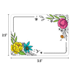 Doodly Blooms Label