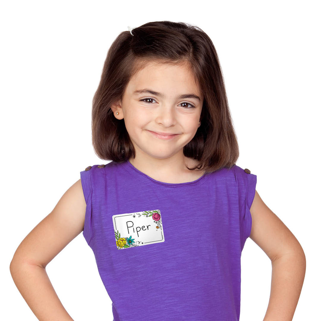 Doodly Blooms Label